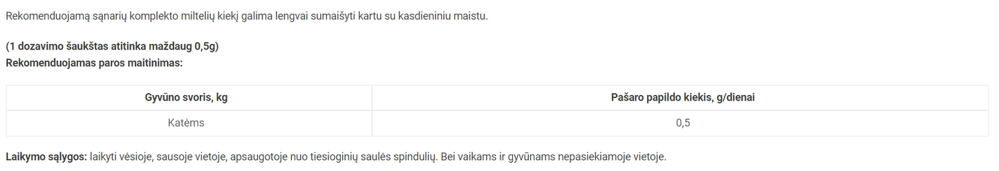 Reavet sąnarių komplekto maisto papildas katėms, milteliai 50g