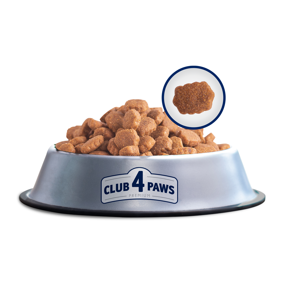 Club4Paws sausas šunų maistas suaugusiems didelių veislių šunims SU VIŠTIENA. 14kg
