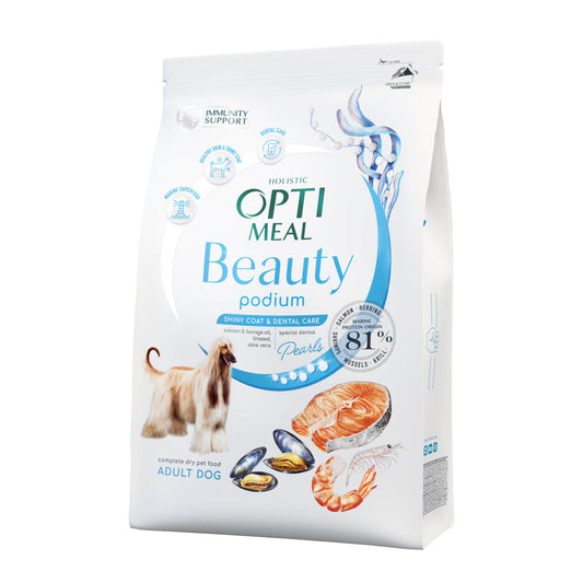 Optimeal beauty podium, sausas šunų maistas SU ŽUVIMI. 10kg