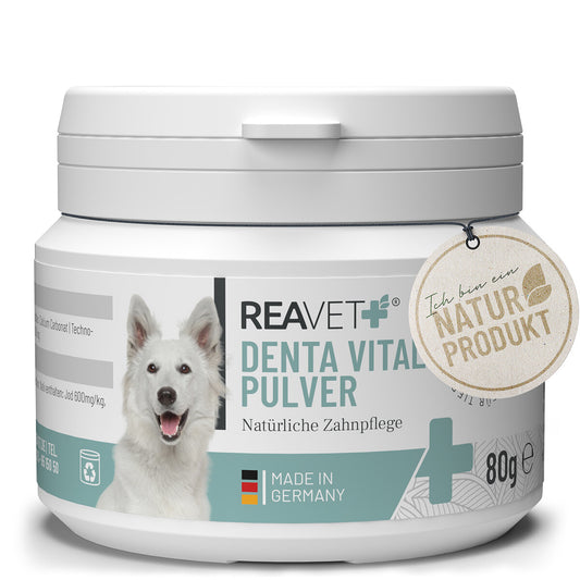 Reavet denta vital maisto papildas šunims ir katėms, milteliai 80g