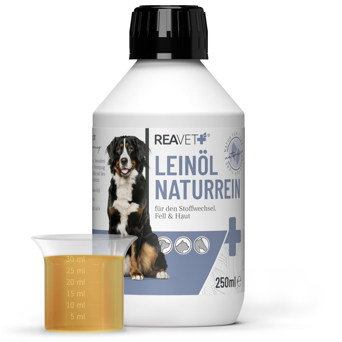 Reavet linų sėmenų aliejus šunims ir katėms 1l