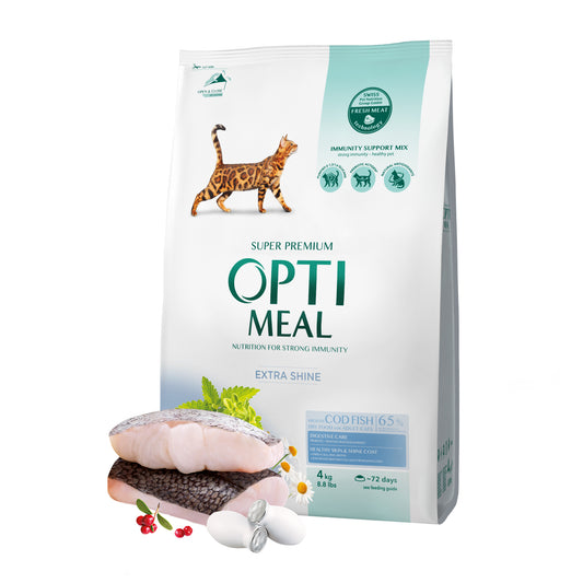 Optimeal sausas kačių maistas SU MENKE 4kg