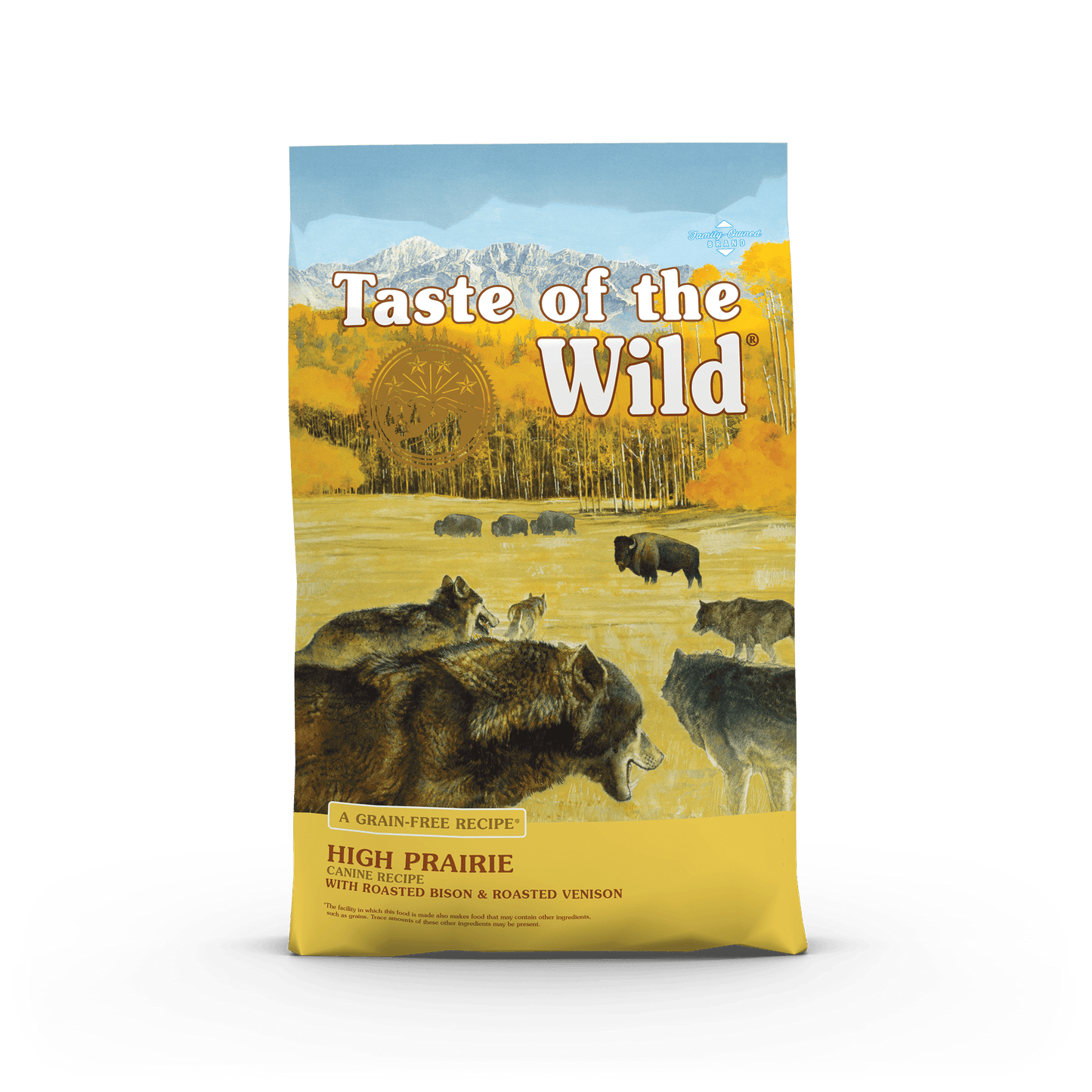Taste of the Wild High Prairie sausas begrūdis šunų maistas SU BIZONIENA IR ELNIENA, 2kg/5.6kg/12.2 kg/18kg