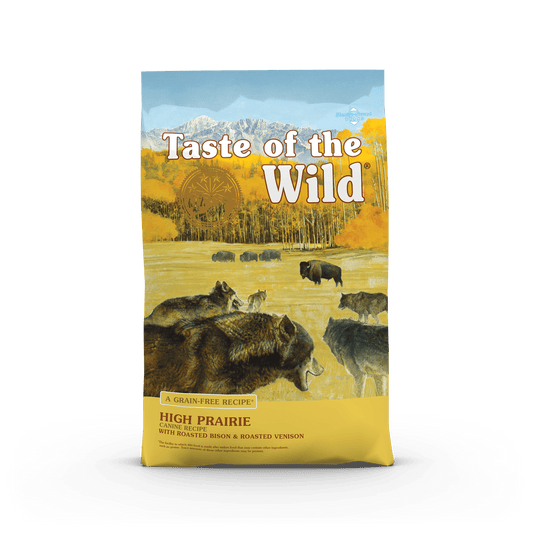 Taste of the Wild High Prairie sausas begrūdis šunų maistas SU BIZONIENA IR ELNIENA, 2kg/5.6kg/12.2 kg/18kg