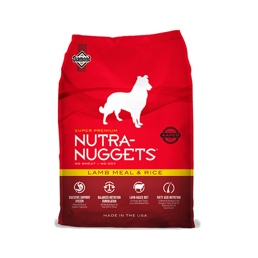Nutra Nuggets Lamb & Rice sausas šunų maistas SU ĖRIENA IR RYŽIAIS 15 kg