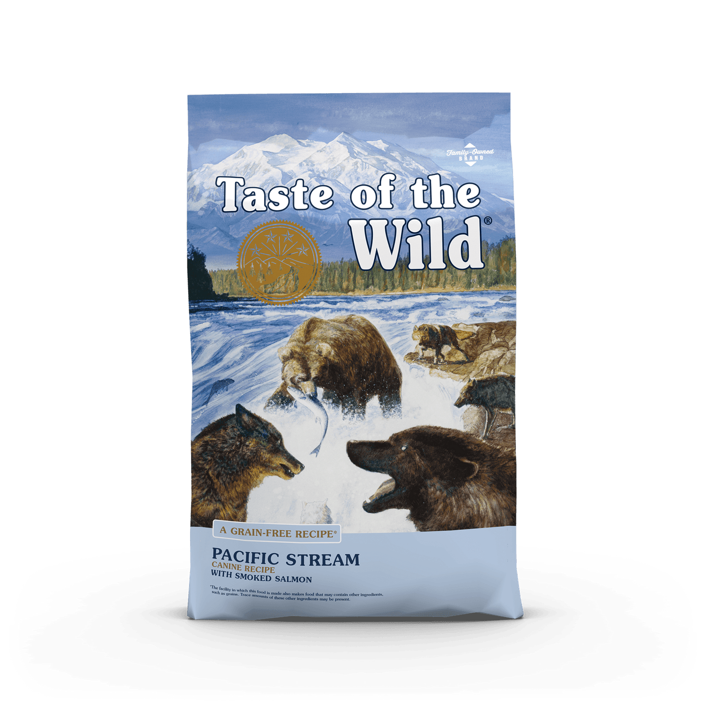 Taste of the Wild Pacific Stream sausas begrūdis šunų maistas SU LAŠIŠA, 2kg/12.2 kg/18kg
