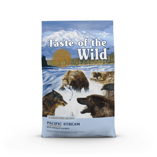 Taste of the Wild Pacific Stream sausas begrūdis šunų maistas SU LAŠIŠA, 2kg/12.2 kg/18kg