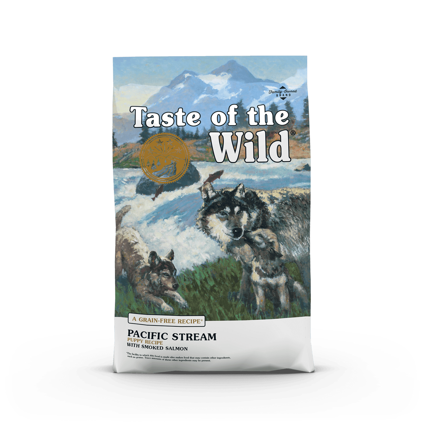 Taste of the Wild Pacific Stream Puppy sausas begrūdis šunų maistas SU LAŠIŠA mažiems šuniukams, 2kg/12.2 kg