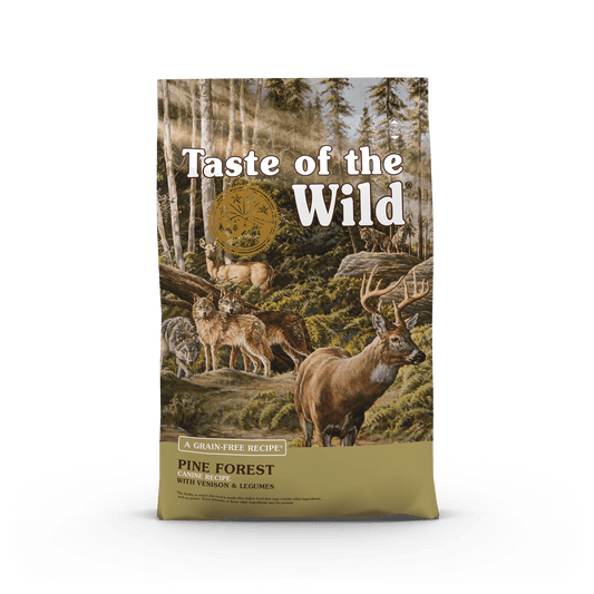 Taste of the Wild Pine Forest sausas begrūdis šunų maistas SU ELNIENA, 2kg/5.6kg/12.2 kg