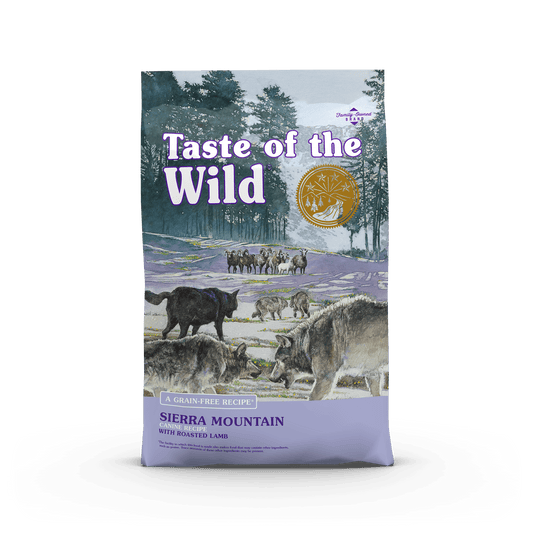 Taste of the Wild Sierra Mountain sausas begrūdis šunų maistas SU ĖRIENA, 2kg/5.6kg/12.2 kg